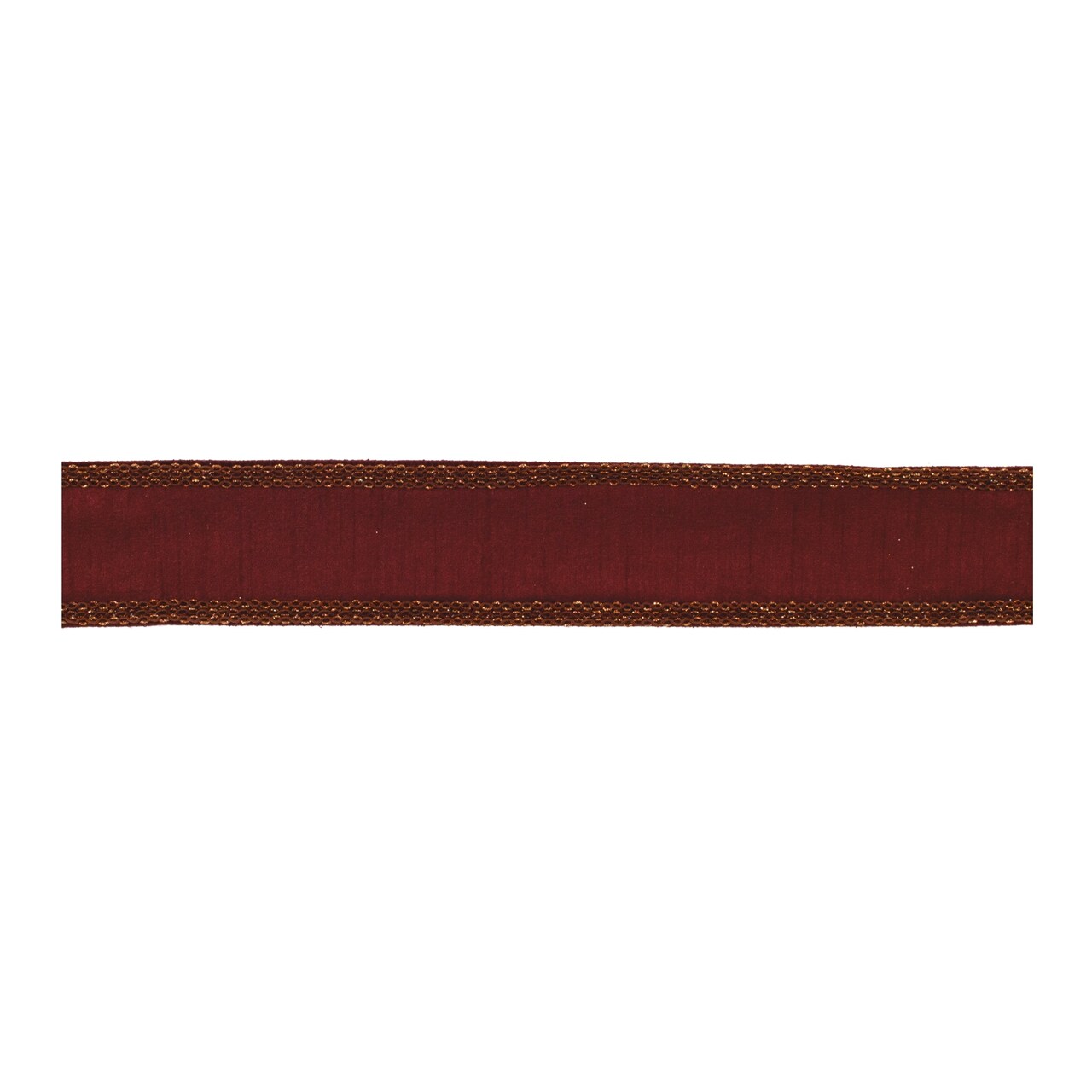 Melrose Solid Wired Craft Ribbon - 2.5" x 5 Yards - Burgandy Red